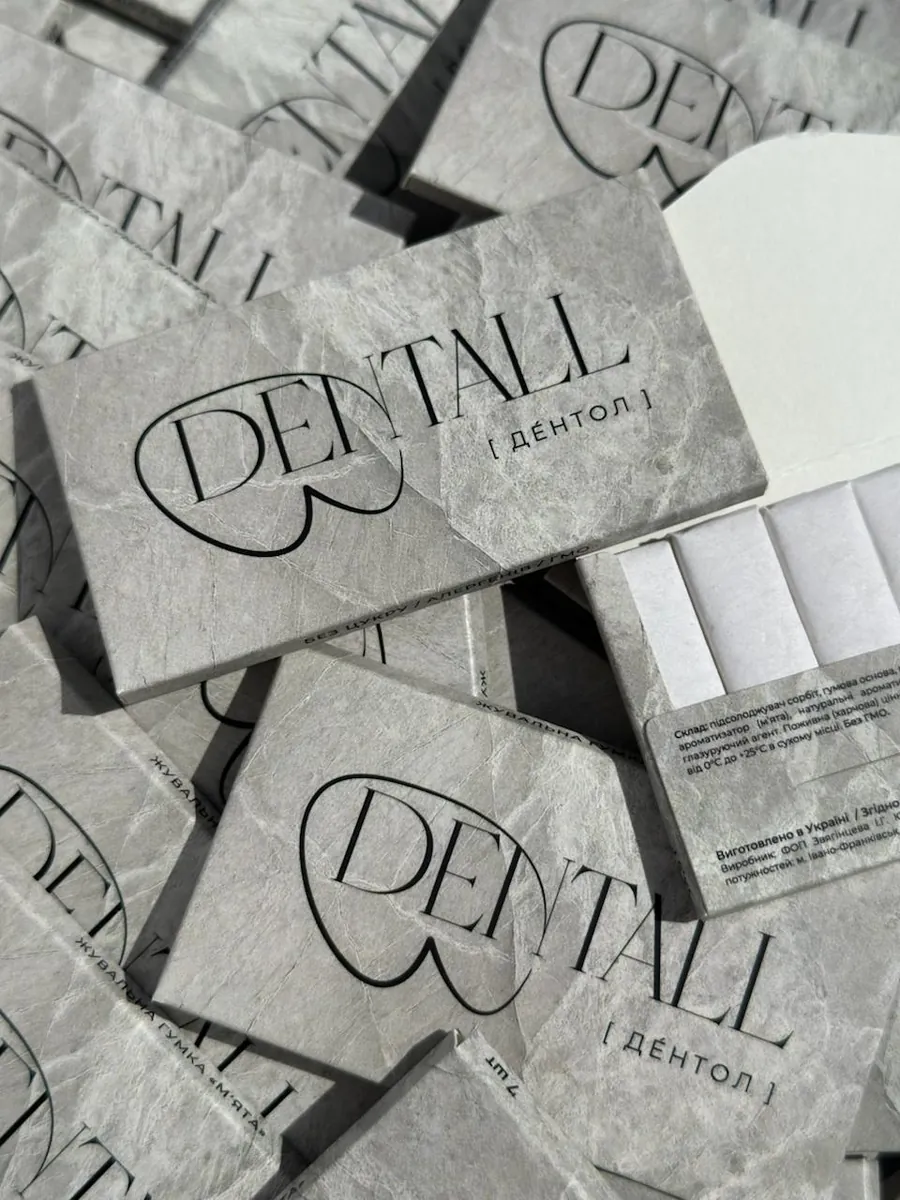 Жувальні пластинки DENTALL у брендованих саше