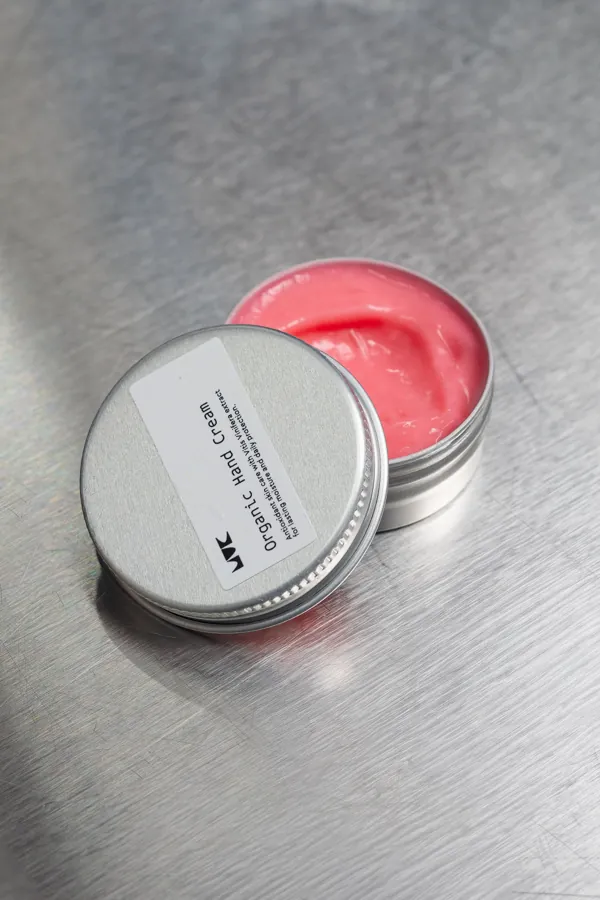 Lip balm in a tin for a client's brand