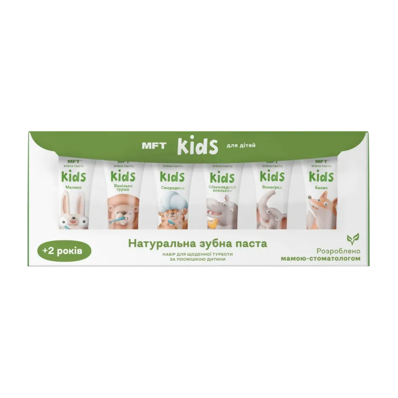 MFT kids' toothpaste set, 6 pcs
