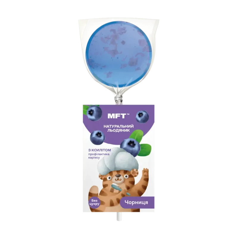 Kids' lollipop on a stick “Blueberry”