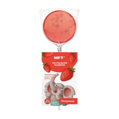 Kids' lollipop on a stick “Strawberry”