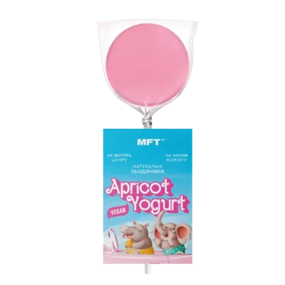 Xylitol lollipop on a stick “Apricot Yoghurt”