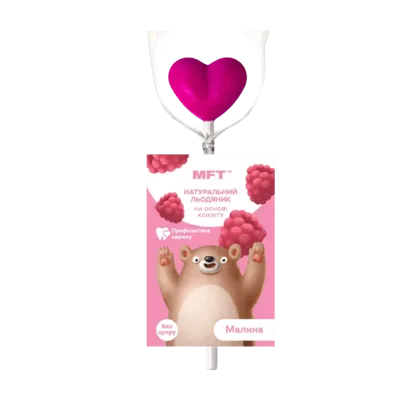 Xylitol lollipop on a stick “Raspberry”