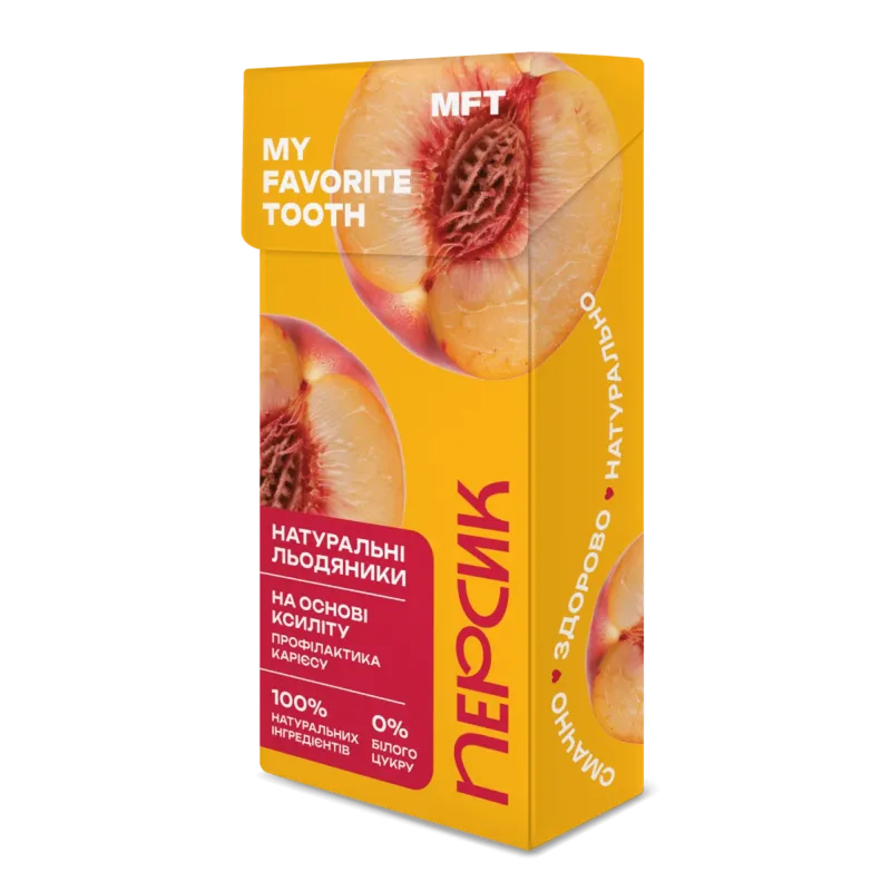 Xylitol lollipops “Peach”