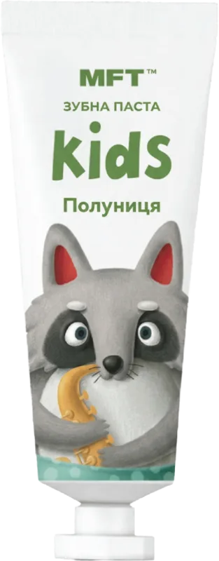 Дитяча зубна паста з фтором "Полуниця"